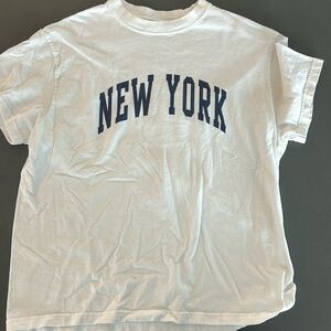 Brandy Melville White New York T-shirt
